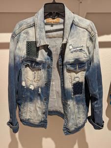 Crysp Denim Patchwork Denim Jacket